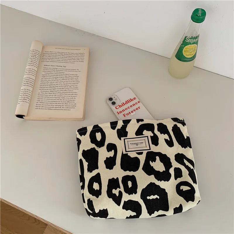 Leopard Print Cosmetic Bag