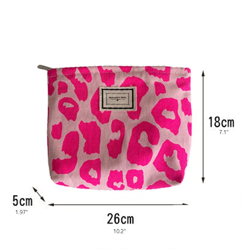 Leopard Print Cosmetic Bag